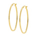 14K Sterling Silver Oval Hoop Earrings