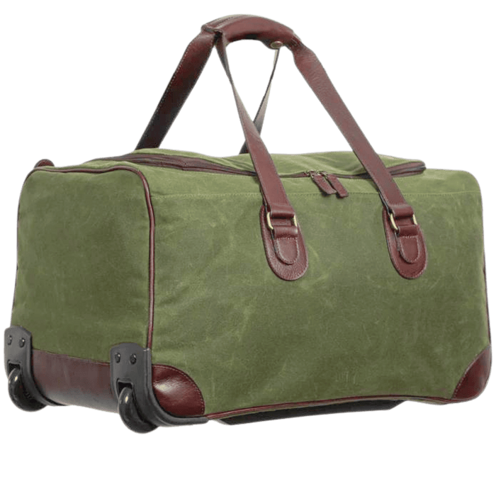 Duffel Bag, Maxwell Waxed Canvas Duffle Bag on Wheels