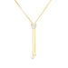 Diamond Accent Adjustable Heart 18'' Necklace in 14k Gold Plate