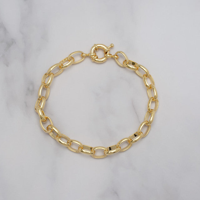 Gold Plated Link Bracelet 4