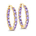 Radiant 5.10 Carat Genuine Tanzanite Sterling Silver Earrings: Timeless Elegance