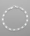 Silver Plated Figaro Link Chain Bracelet