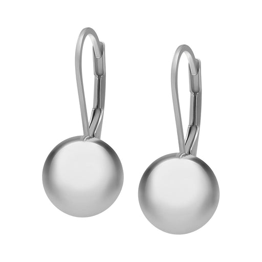 Sterling Silver Ball Leaverback Earring