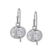 Sterling Silver Cubic Zirconia Caged Drop Earrings