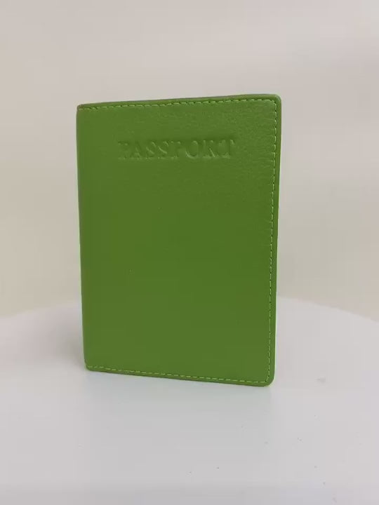 Sophia Genuine Leather Passport Cover